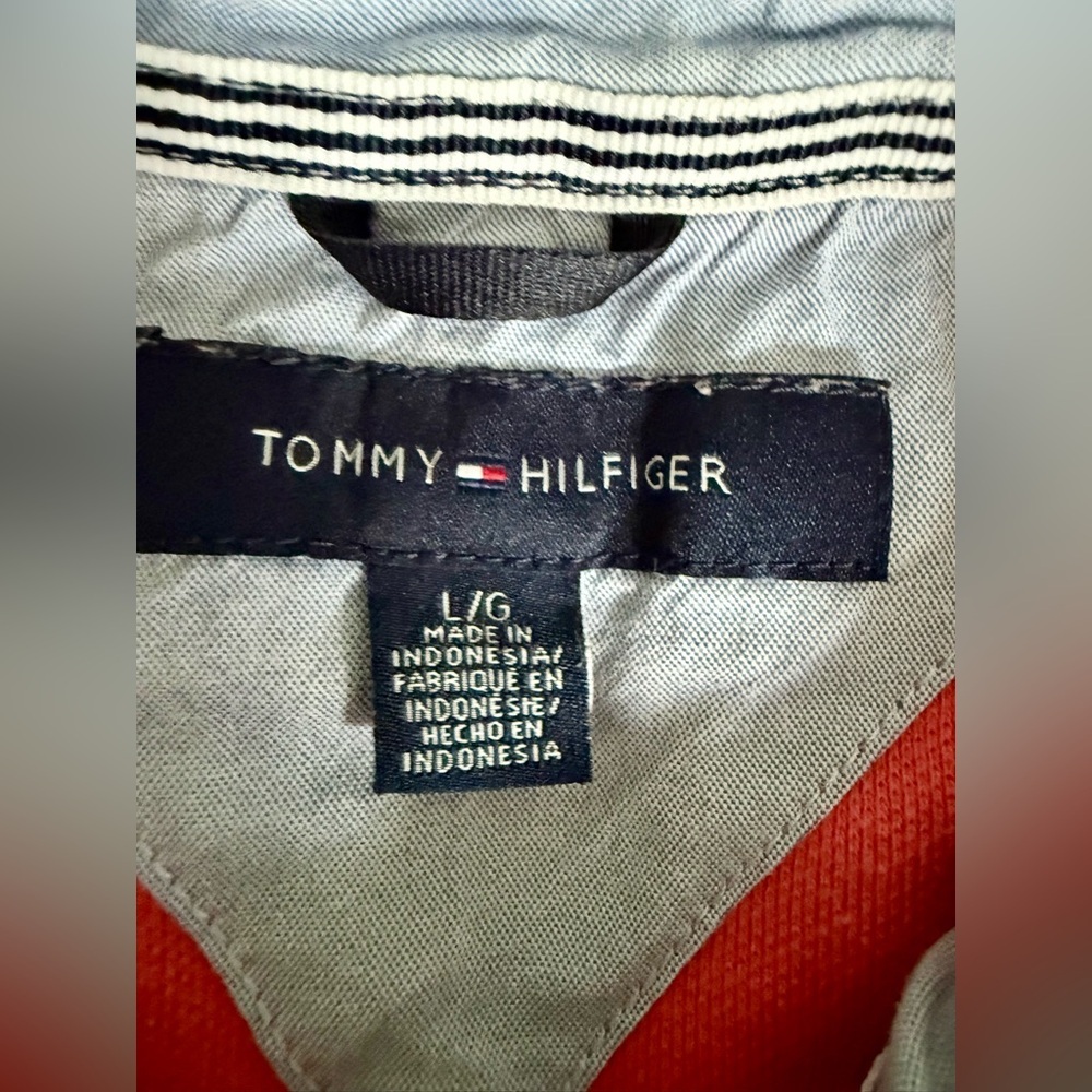 Tommy Hilfiger Men's L Pink Polo Shirt 100% Cotton Flag Logo Preppy - Picture 2 of 13